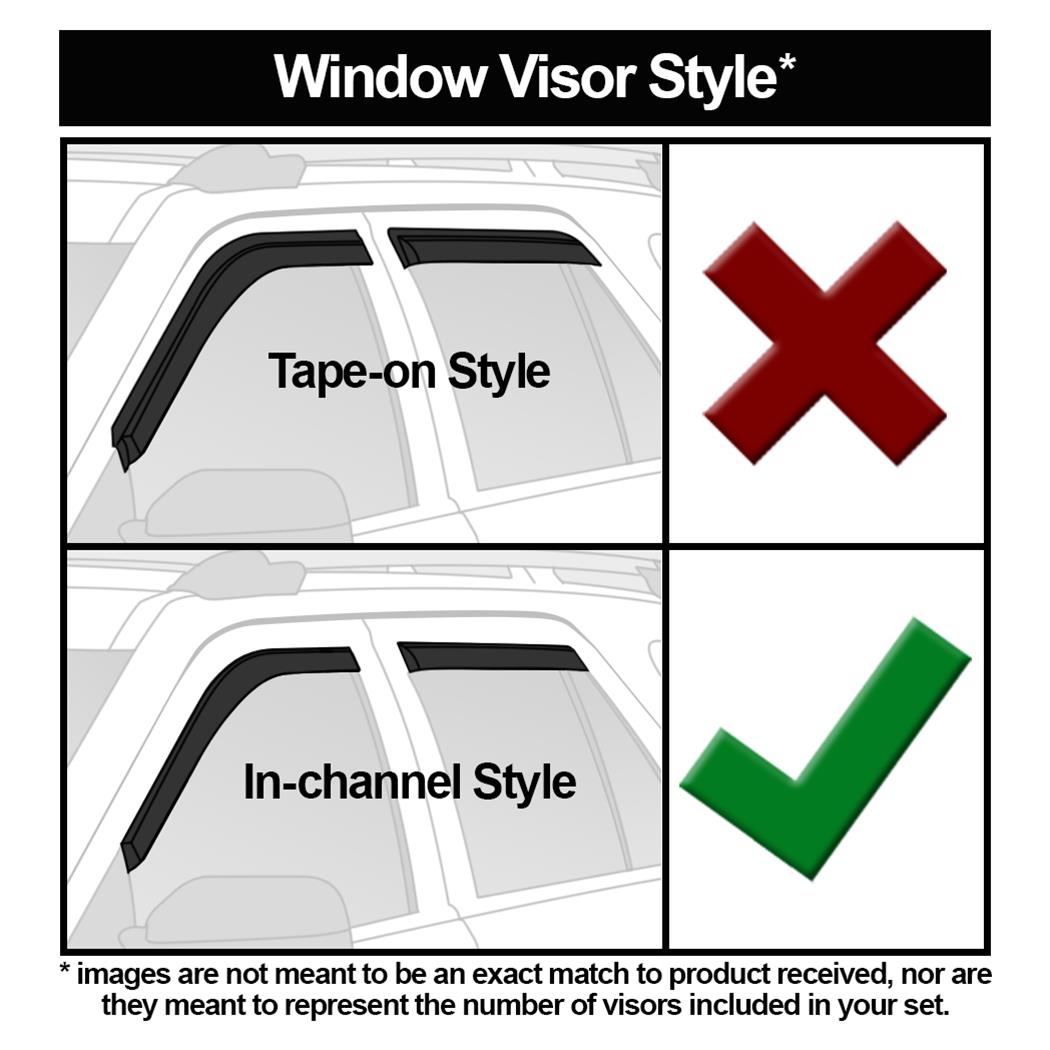 Westin In-Channel Wind Deflectors 72-51467