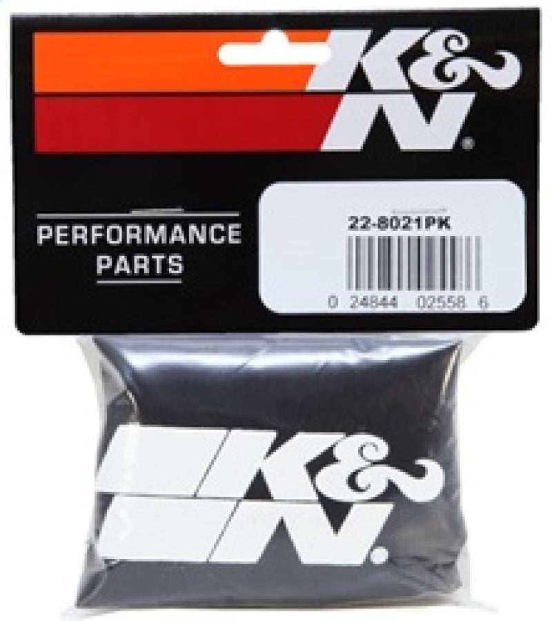 K&N Precharger Air Filter Wrap Black Universal Polyester 6in. Height 7in. Inside Diameter 22-8021PK