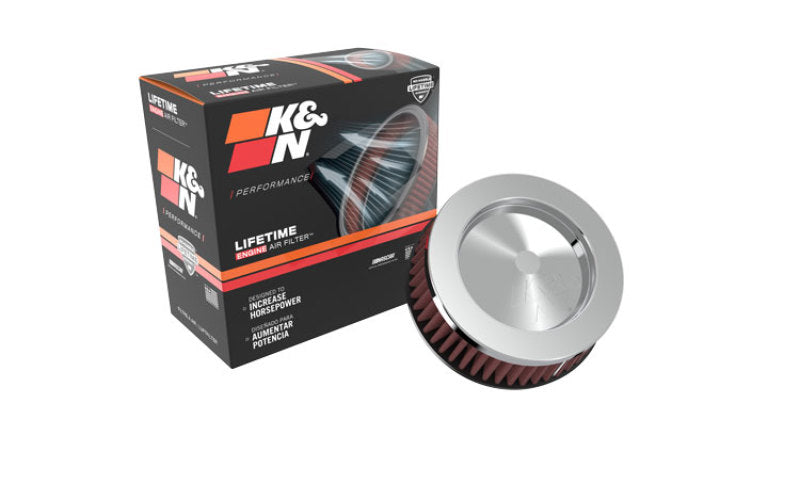 K&N Universal Round Clamp-On Air Filter 2in. Flange / 5-3/8in. OD / 2in. Height RC-2440