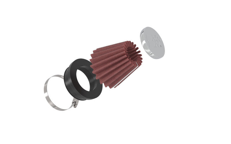 K&N Universal Chrome Filter 2.125 in Flange ID / 3in Base OD / 2in Top OD / 2.75in Height RC-2340