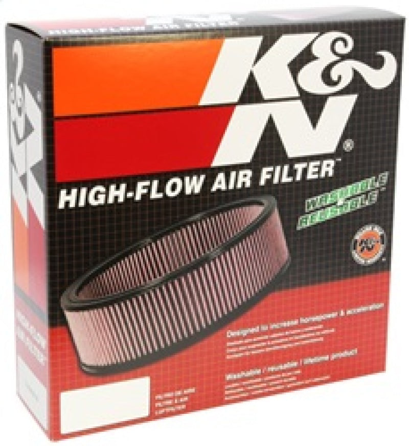 K&N Custom Air Filter - Oval - 11.5in O/S L x 8.125in O/S W x 2in H E-3505