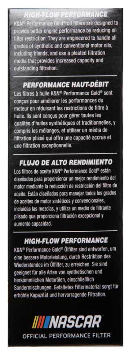 K&N Performance Oil Filter for 14-17 Dodge Durango 3.6L / 14-17 Jeep Grand Cherokee 3.6L HP-7026