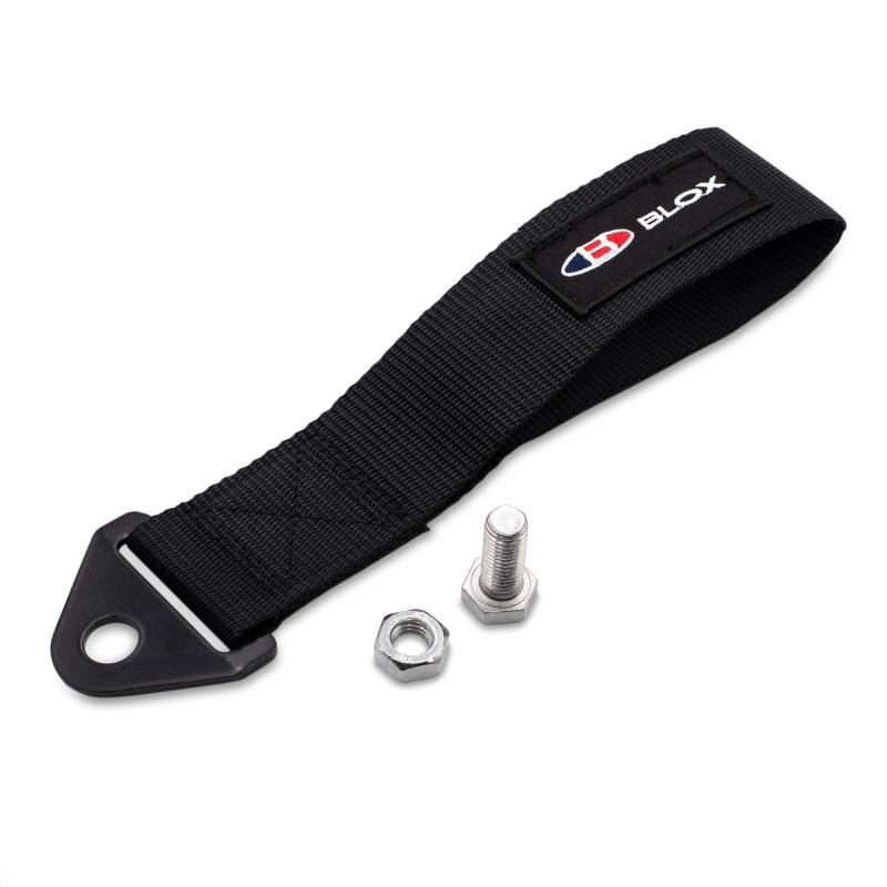 BLOX Racing Universal Tow Strap With BLOX Logo - Black BXAP-00034-BK