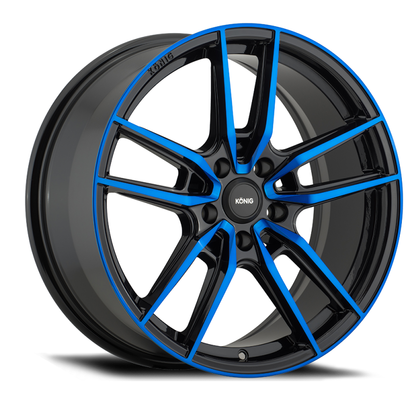 Konig Myth 18x8 5x108 ET43 Gloss Black w/ Blue Tinted Clearcoat MY8850843F