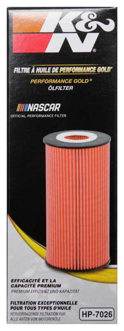 K&N Performance Oil Filter for 14-17 Dodge Durango 3.6L / 14-17 Jeep Grand Cherokee 3.6L HP-7026