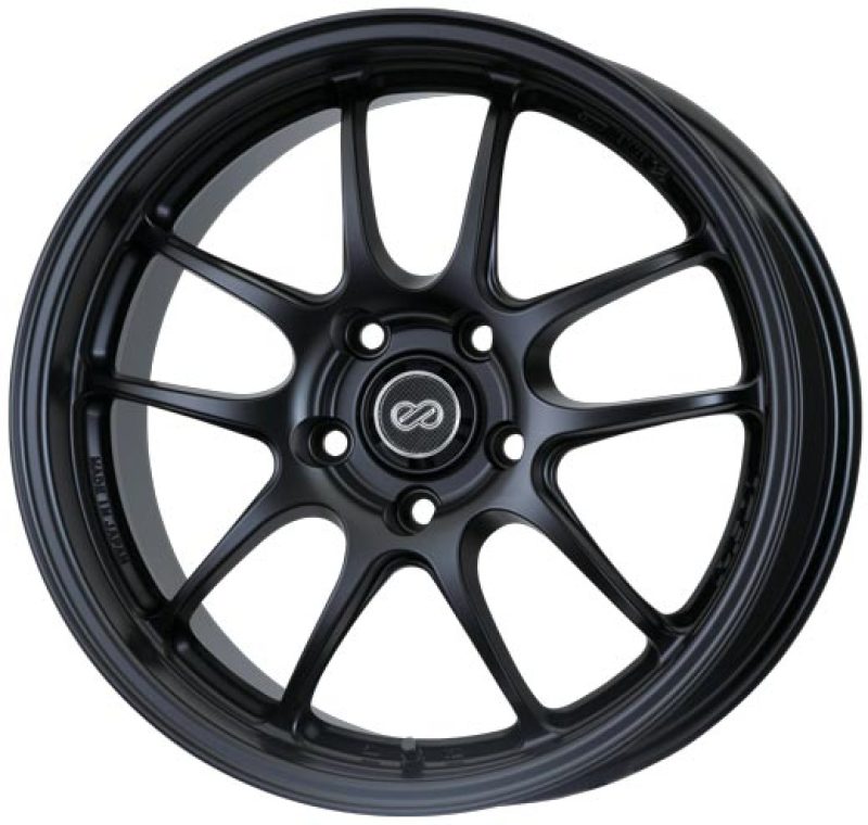 Enkei PF01 18x10.5 5x114.3 38mm Offset Matte Black Wheel 460-8105-6638BK