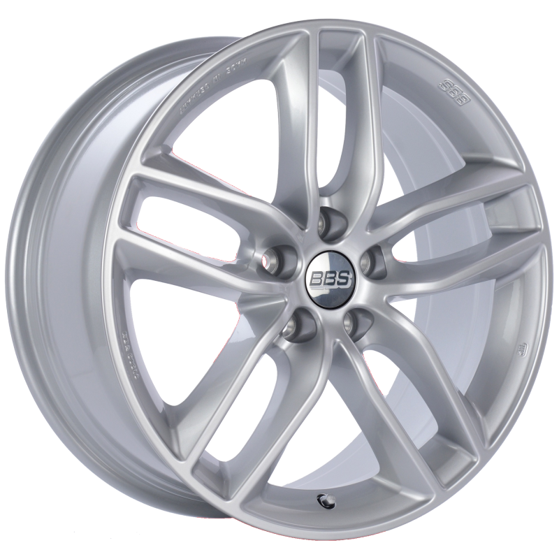BBS SX 19x8.5 5x112 ET46 Sport Silver Wheel -82mm PFS/Clip Required SX0502SK