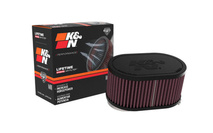 K&N 2-1/8in DUAL FLG 6-1/4 X 4inOD 3inH Universal Clamp-On Air Filter RU-3510