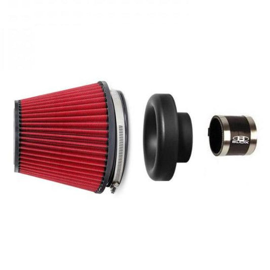 BLOX Racing Performance Filter Kit w/ 3.5inch  Velocity Stack Red Filter and 3.5inch Silicone Hose BXIM-00311-RD