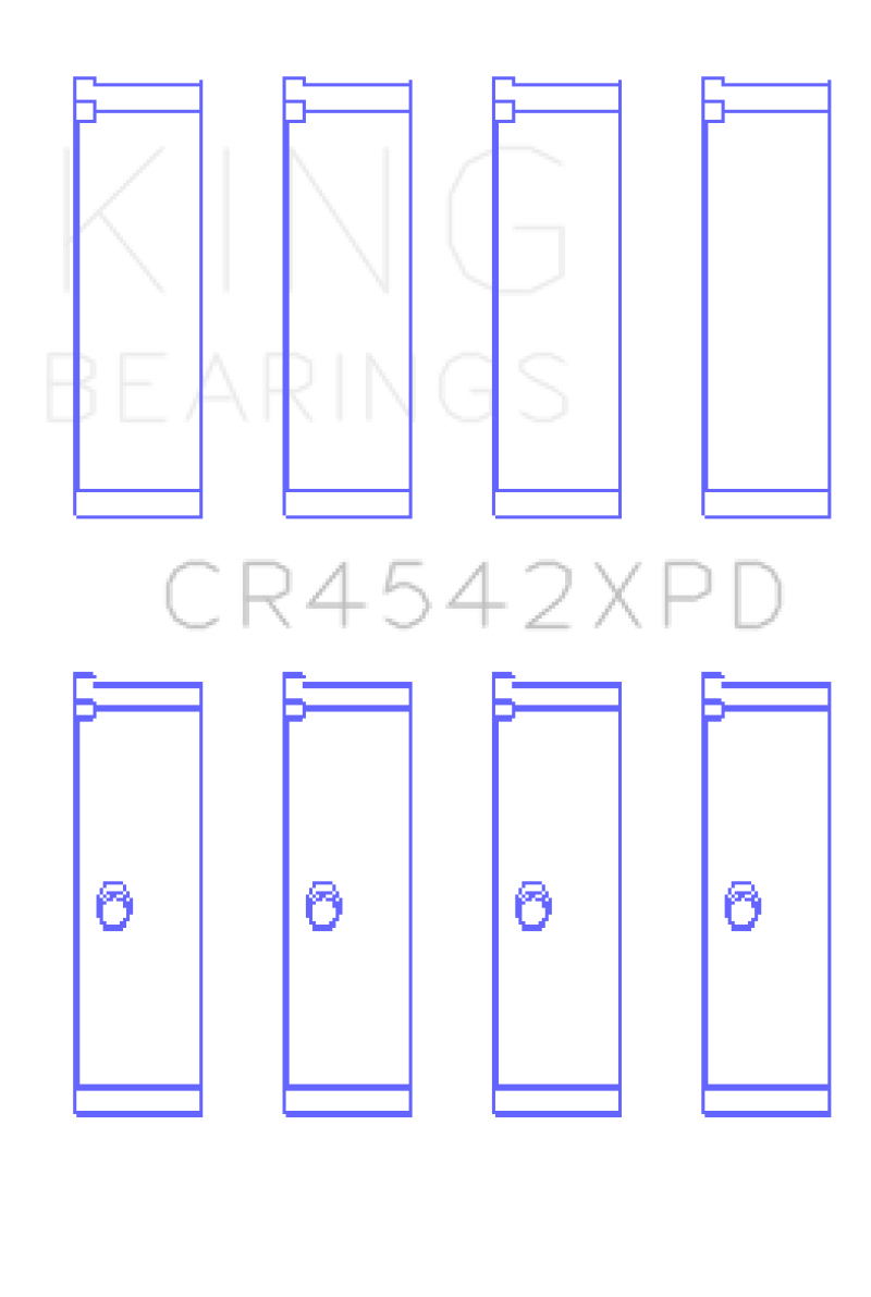 King XP-Series Rod Bearings CR4542XPD