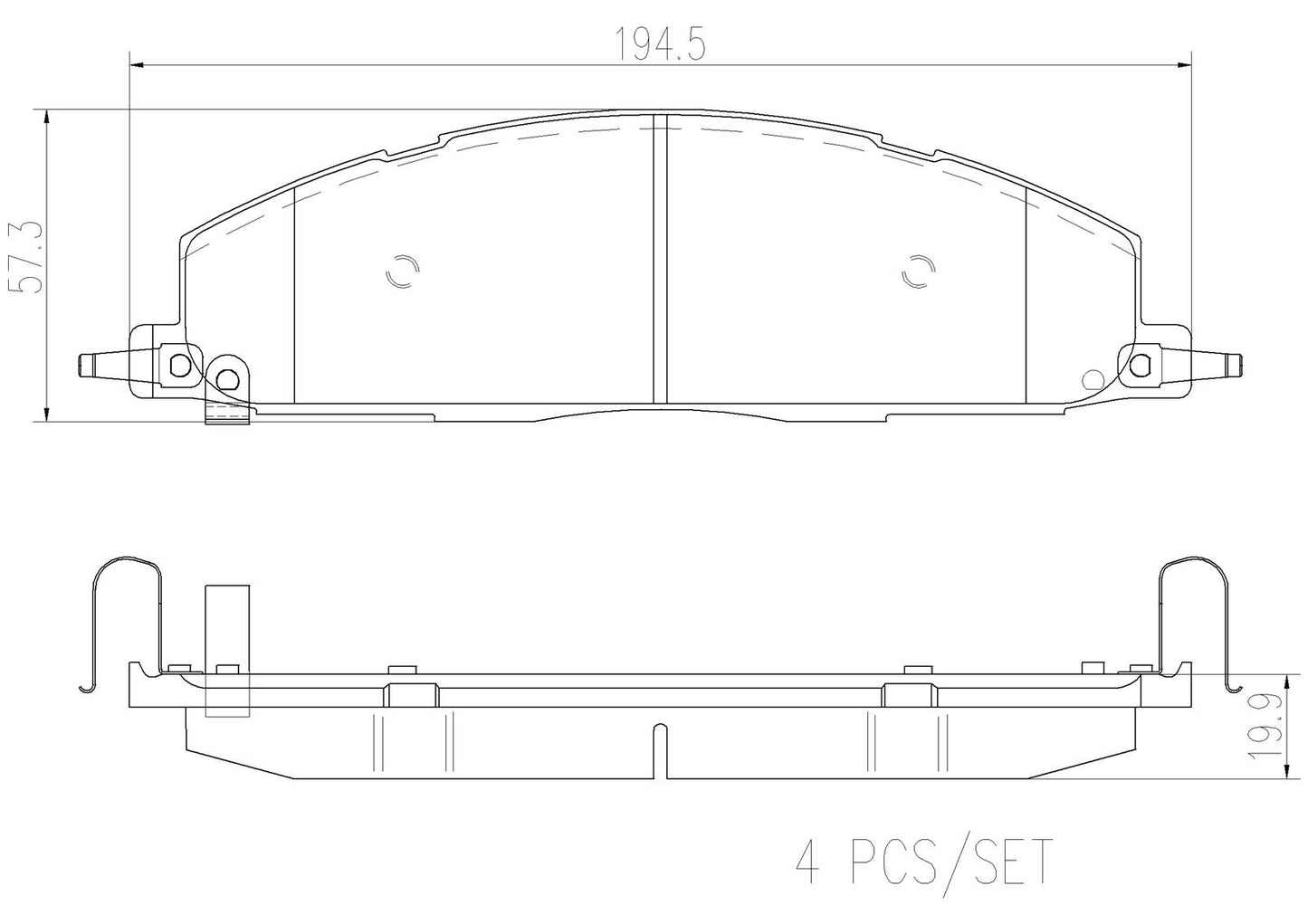 Brembo NAO Ceramic Brake Pads P18036N