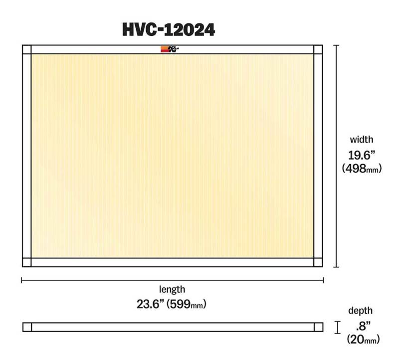 K&N HVAC Filter - 20 x 24 x 1 HVC-12024