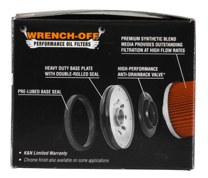 K&N Oil Filter 2.688in Height x 3.031in OD Powersports - Canister KN-184