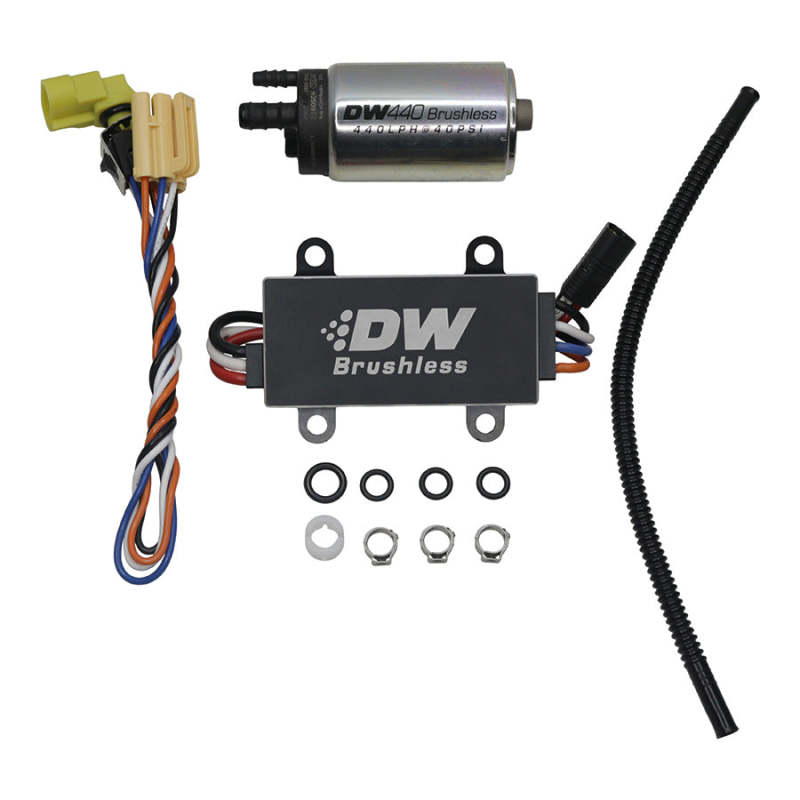 DeatschWerks DW440 440lph Brushless Fuel Pump w/+C102 Controller w/ Install Kit 14-19 Chevy Corvette 9-442-C102-0911