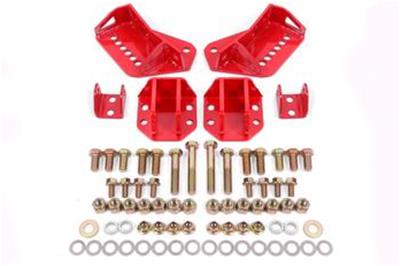 BMR 64-72 GM A-Body Coilover Conversion Kit Rear Adjust Shock Mt w/o CAB - Red CCK402R
