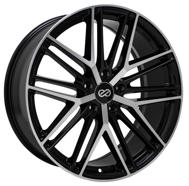 Enkei Phantom 18x8 5x114.3 40mm Offset 72.6mm Bore Black Machine Wheel 518-880-6540BKM