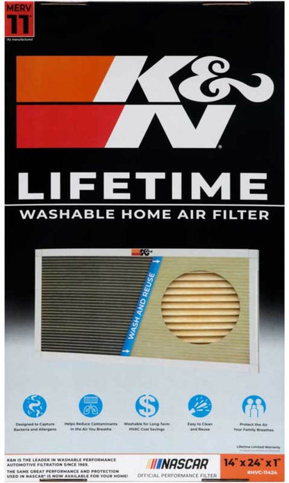 K&N HVAC Filter - 14 X 24 X 1 HVC-11424