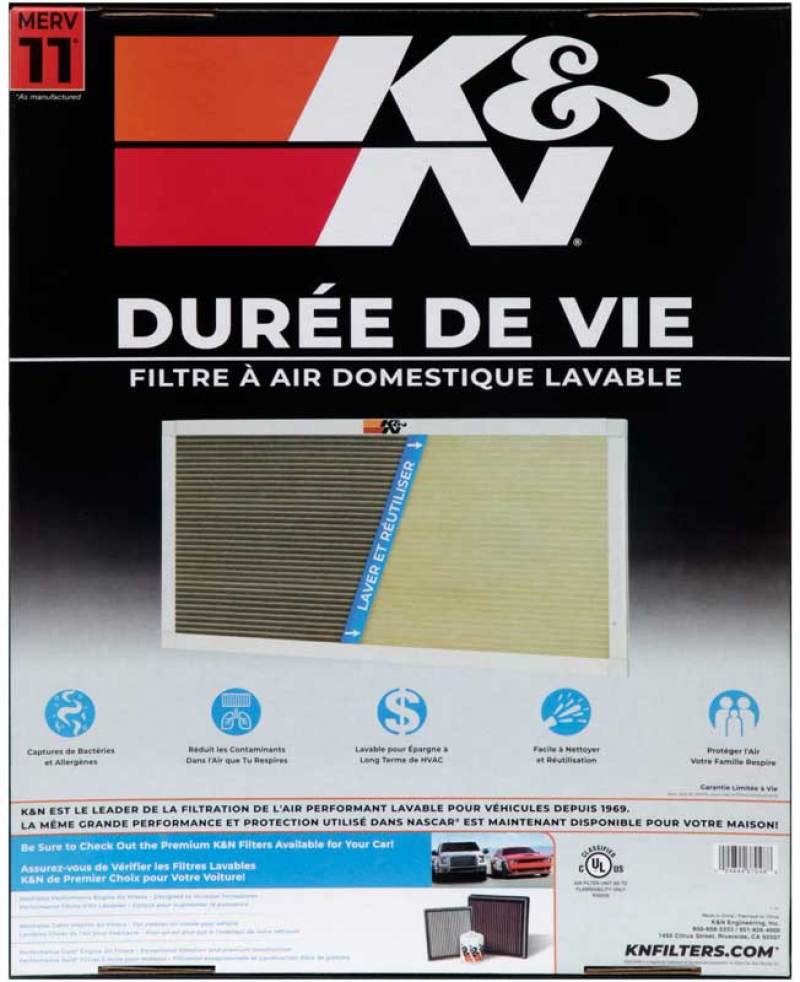 K&N HVAC Filter - 16 x 20 x 1 HVC-11620