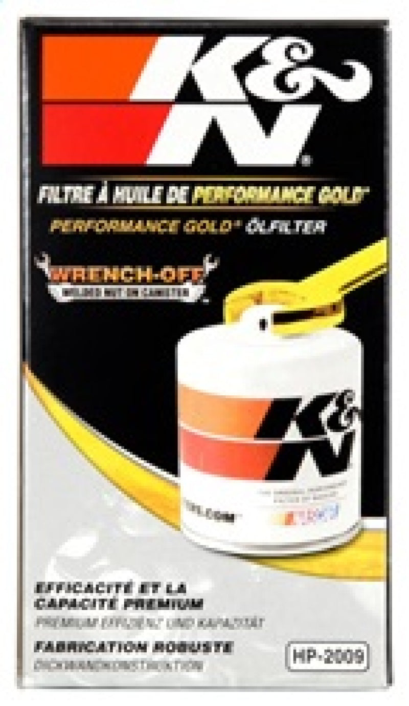 K&N 03-05 Neon SRT-4 / Lotus Elise Performance Gold Oil Filter HP-2009