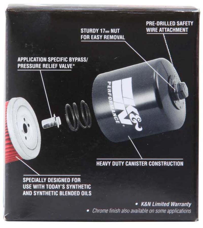 K&N Oil Transmission Filter, Powersports - Canister KN-191