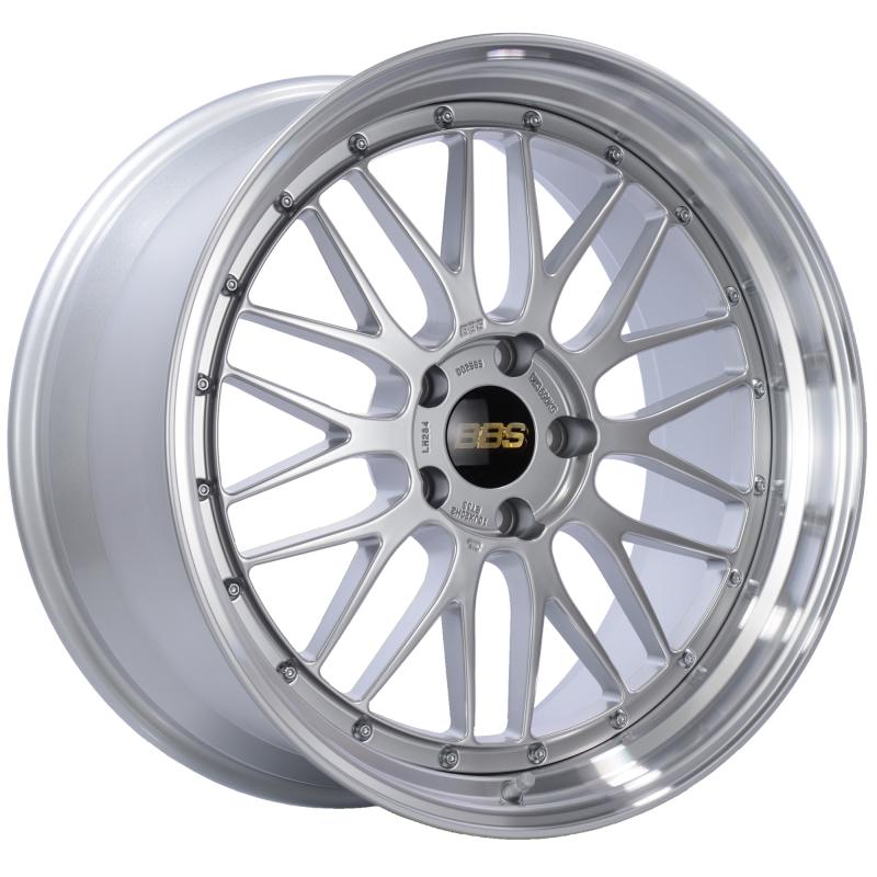 BBS LM 20x10 5x120 ET33 Diamond Silver Center Diamond Cut Lip Wheel -82mm PFS/Clip Required LM284DSPK