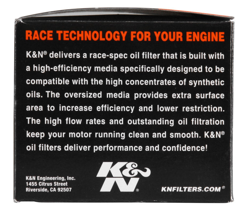 K&N Oil Filter 2.688in Height x 3.031in OD Powersports - Canister KN-184