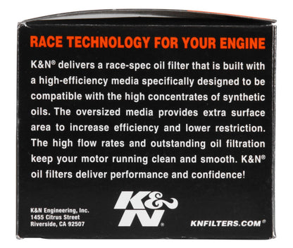K&N Oil Filter 2.688in Height x 3.031in OD Powersports - Canister KN-184