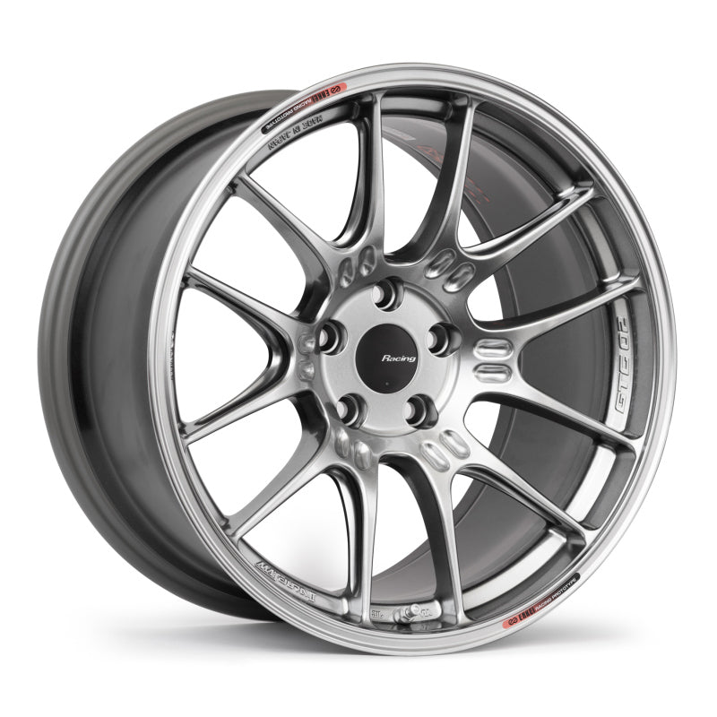 Enkei GTC02 18x10.5 5x112 35mm Offset 66.5mm Bore Hyper Silver Wheel 534-8105-4435HS