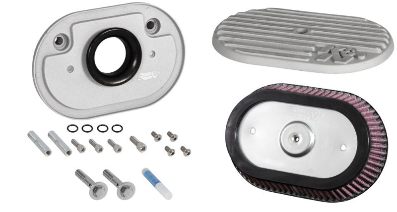 K&N Street Metal Intake System 2017 Harley Davidson Shaker Silver H/D Touring Models RK-3956S