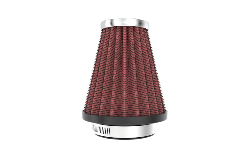 K&N Universal Chrome Filter 2.063in Flange ID x 3.5in Base OD x 2in Top OD x 4in H RC-1200