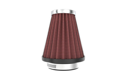 K&N Universal Chrome Filter 2.063in Flange ID x 3.5in Base OD x 2in Top OD x 4in H RC-1200