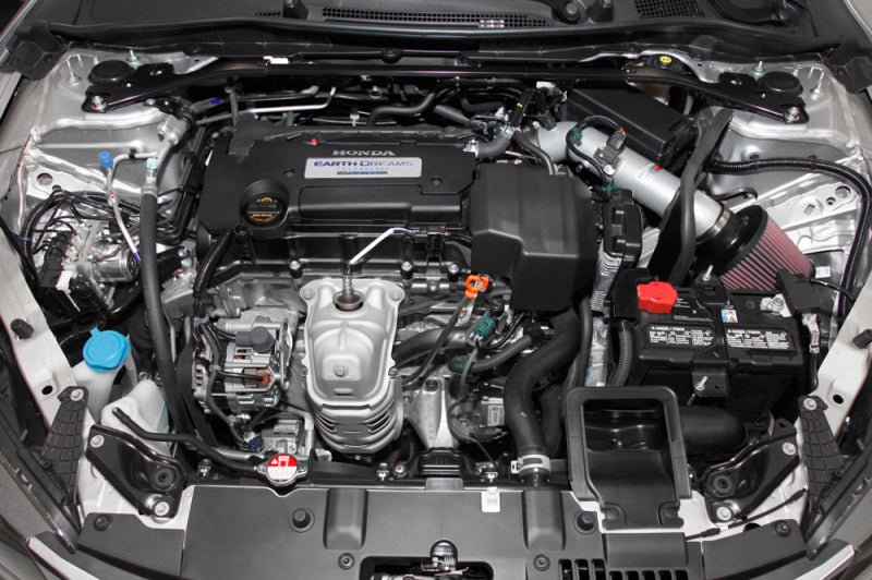 K&N 2013-14 Honda Accord 2.4L L4 69 Series Typhoon Air Intake System - Silver Cold Air Intake Kit 69-1213TS