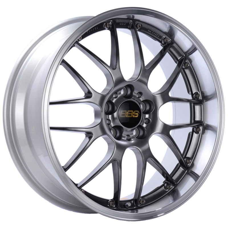 BBS RS-GT 19x10 5x120 ET25 Diamond Black Center Diamond Cut Lip Wheel -82mm PFS/Clip Required RS962DBPK