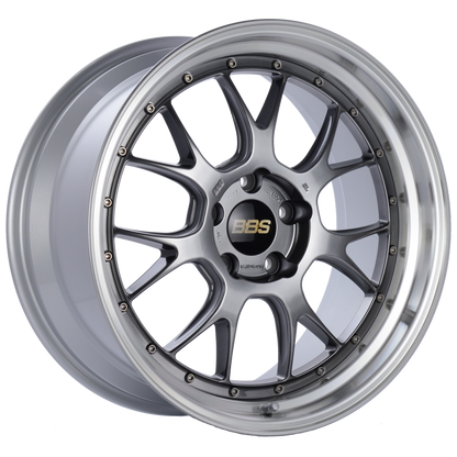 BBS LM-R 19x9.5 5x120 ET25 Diamond Black Center Diamond Cut Lip Wheel -82mm PFS/Clip Required LM305DBPK