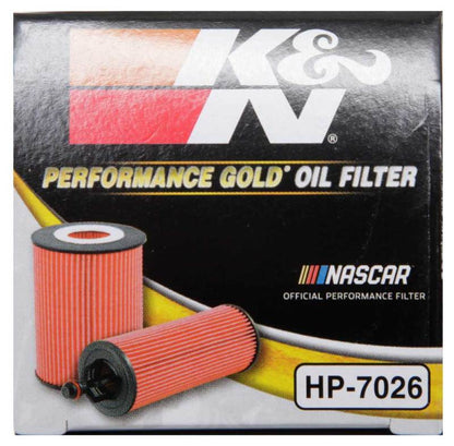 K&N Performance Oil Filter for 14-17 Dodge Durango 3.6L / 14-17 Jeep Grand Cherokee 3.6L HP-7026