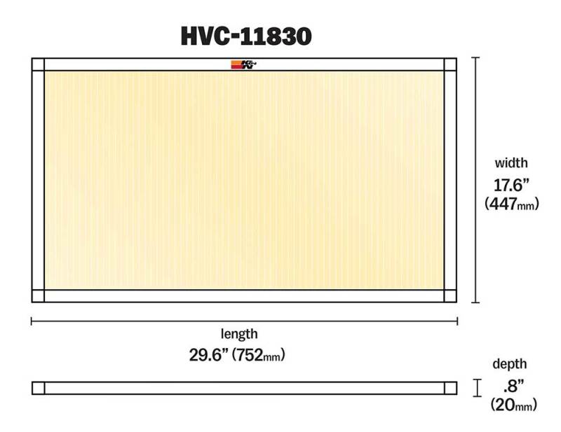 K&N HVAC Filter - 18 x 30 x 1 HVC-11830