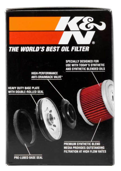 K&N 01-12 Yamaha FJR 1300/1300A/1300AE/1300AS 2.688in OD x 3.813in H Oil Filter KN-148