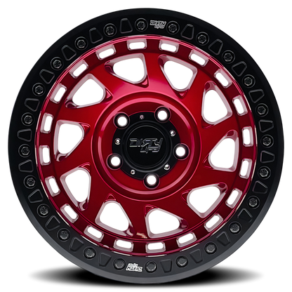 Dirty Life Wheels 9313 Enigma Race Series Crimson Candy Red Wheels 9313-7973R12