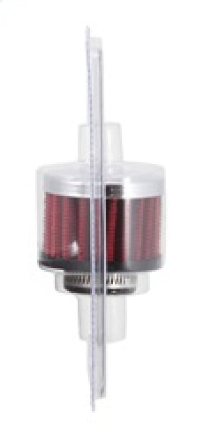 K&N 3/4 inch ID 2 inch OD 1.5 inch H Clamp On Crankcase Vent Filter 62-1360