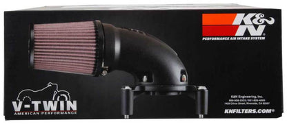 K&N 08-17 Harley Davidson Touring Models Performance Air Intake System Silver 57-1134S
