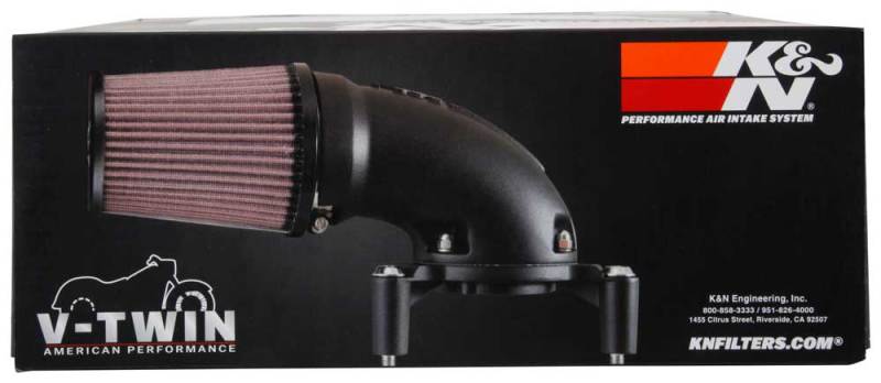 K&N 17-18 Harley Davidson Touring Models Performance Air Intake System Silver 57-1139S