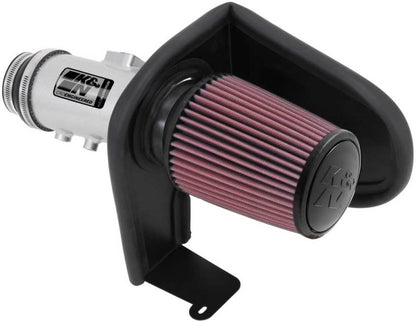 K&N 13-14 Honda Accord 3.5L V6 69 Series Typhoon Air Intake System - Silver Cold Air Intake Kit 69-1212TS