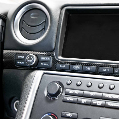 Seibon 09-14 Nissan GTR Carbon Fiber Interior Center Control Trim (6 pcs) CFI0910NSGTR-D