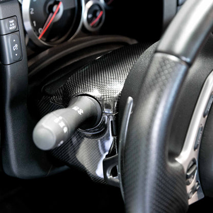 Seibon 09-14 Nissan GTR Carbon Fiber Steering Column Surround Trim CFI0910NSGTR-G