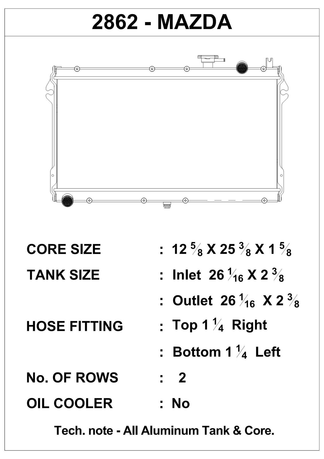 CSF Racing Radiators 2862