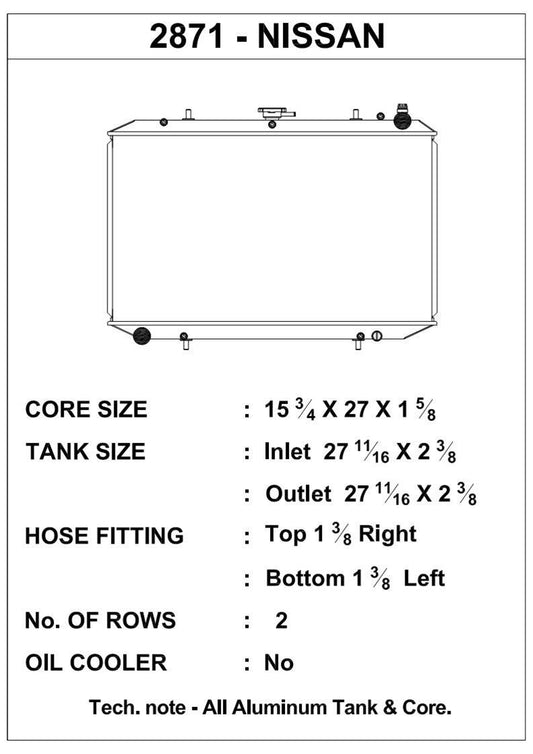 CSF Racing Radiators 2871