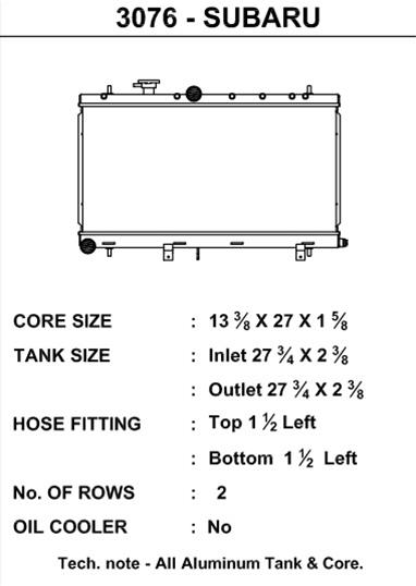 CSF Racing Radiators 3076