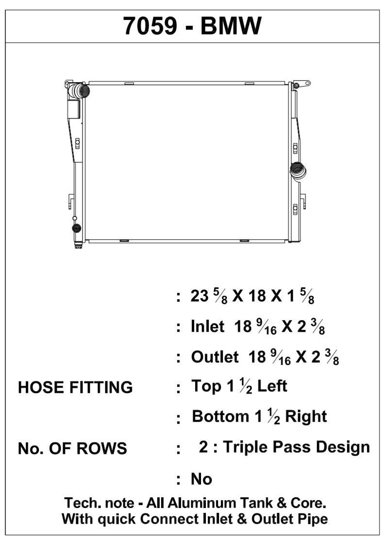 CSF Racing Radiators 7059