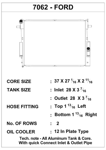 CSF Racing Radiators 7062