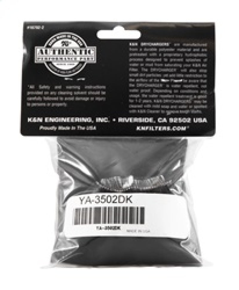K&N Yamaha Drycharger Air Filter Wrap YA-3502DK
